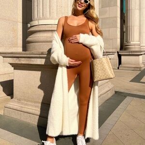 Pregnancy Stylish Cinnamon Jumpsuit